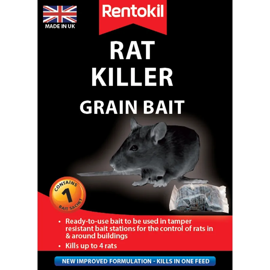 Rentokil Rat Killer Grain Bait - 1 Sachet