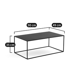 Mesa de centro separadora de sofá de metal, Hiba
