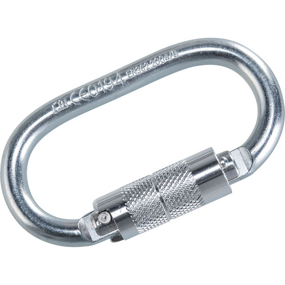 Portwest FP33 Twist Lock Carabiner COLOUR: Silver
