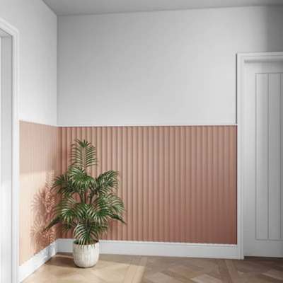 MDF-Tite Primed Scallop Pre-Cut Panel (L)1200mm (W)170mm (T)18mm