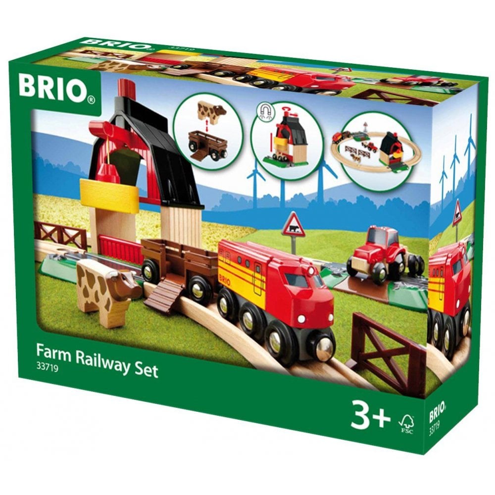 BRIO World Farm Railway Set
