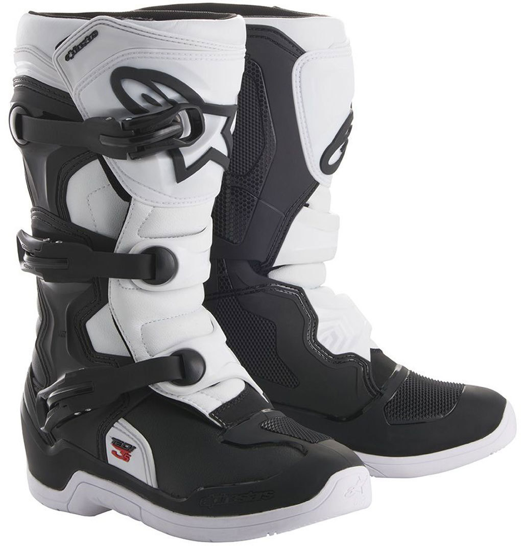 Alpinestars Tech 3S 2017 Bambini stivali da Motocross Nero Bianco 38
