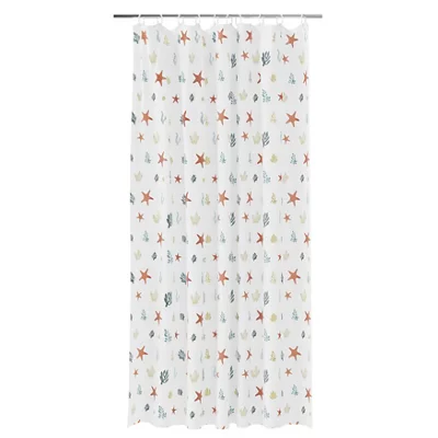  Islay Multicolour Corals Shower Curtain (W)180Cm