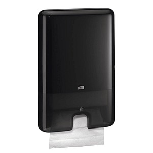 Tork Xpress Multifold Hand Towel Dispenser 552008 - H2 Paper Towel Dispenser, Single Dispensing, Slim Design, Black