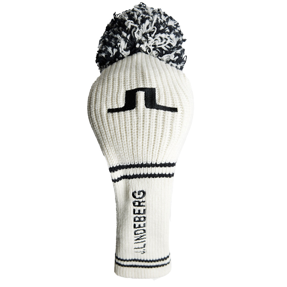 J Lindeberg J.Lindeberg Knitted Golf Driver Golf Head Cover, Mens, White, One size | American Golf