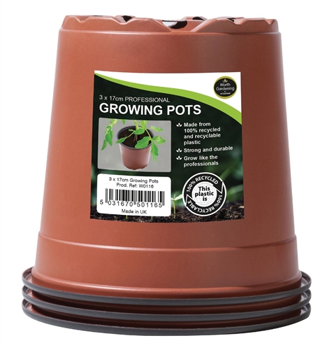 Garland Professional Growing Pots - 3 x 17cm