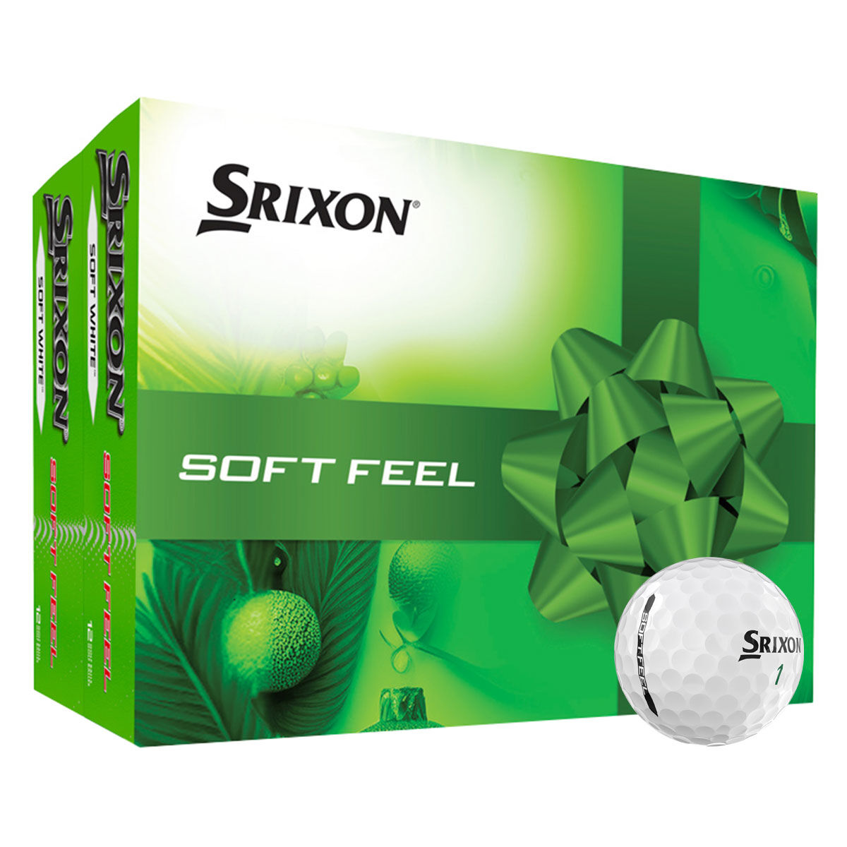 Srixon Soft Feel Christmas 24 Golf Ball Pack, Mens, White | American Golf