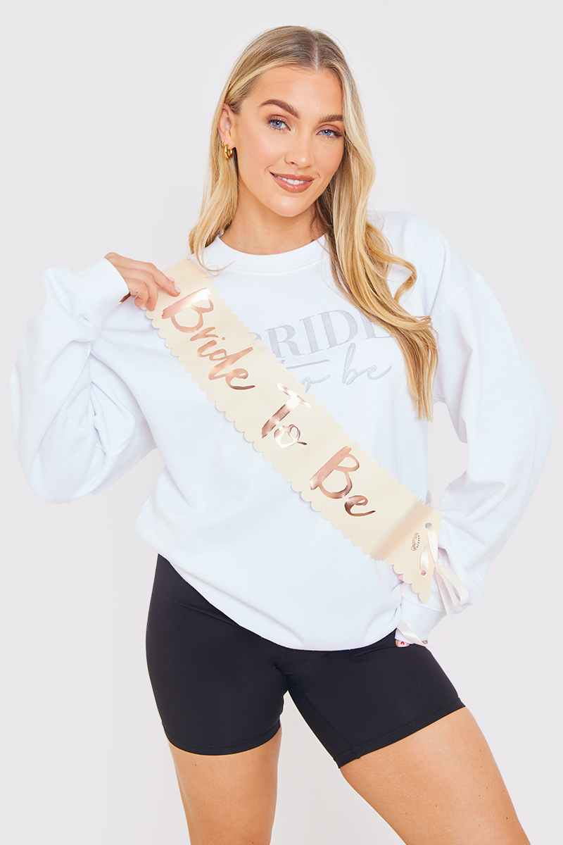 Bride To Be Sash - White · Standard · One Size