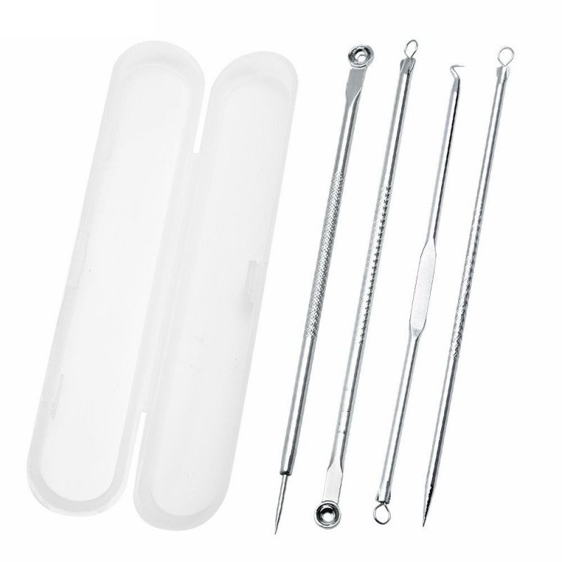 Traitement de l'acné et soins de la peau - Trousse à outils 2 en 1, 4 pièces