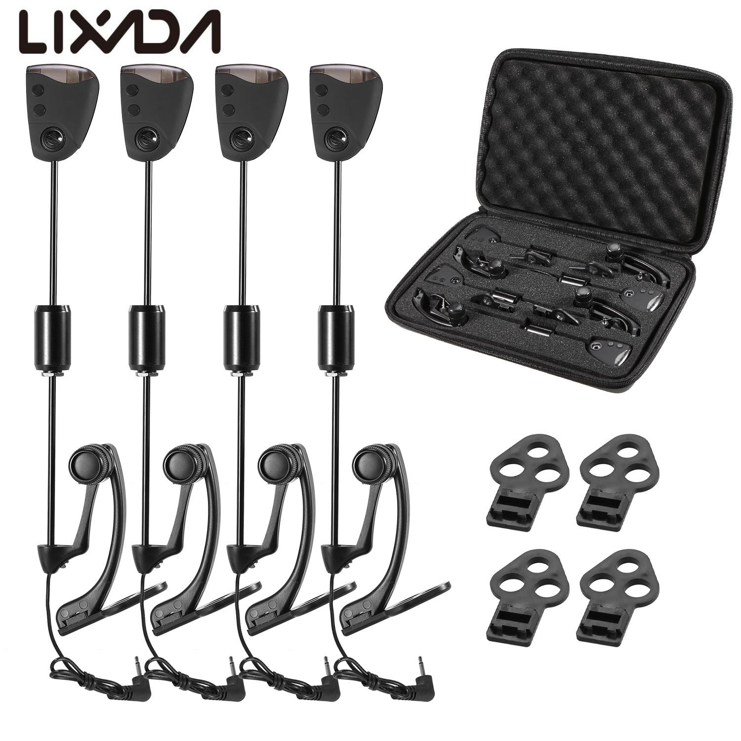Lixada Fishing Swinger Set Carp Fishing Bite Indicator Swinger Digital Fishing Alarm LED Bite 1 Swinger