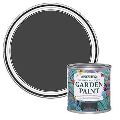 Rust-Oleum Garden Paint Natural Charcoal Matt Multi-Surface Garden Paint, 125Ml Tin