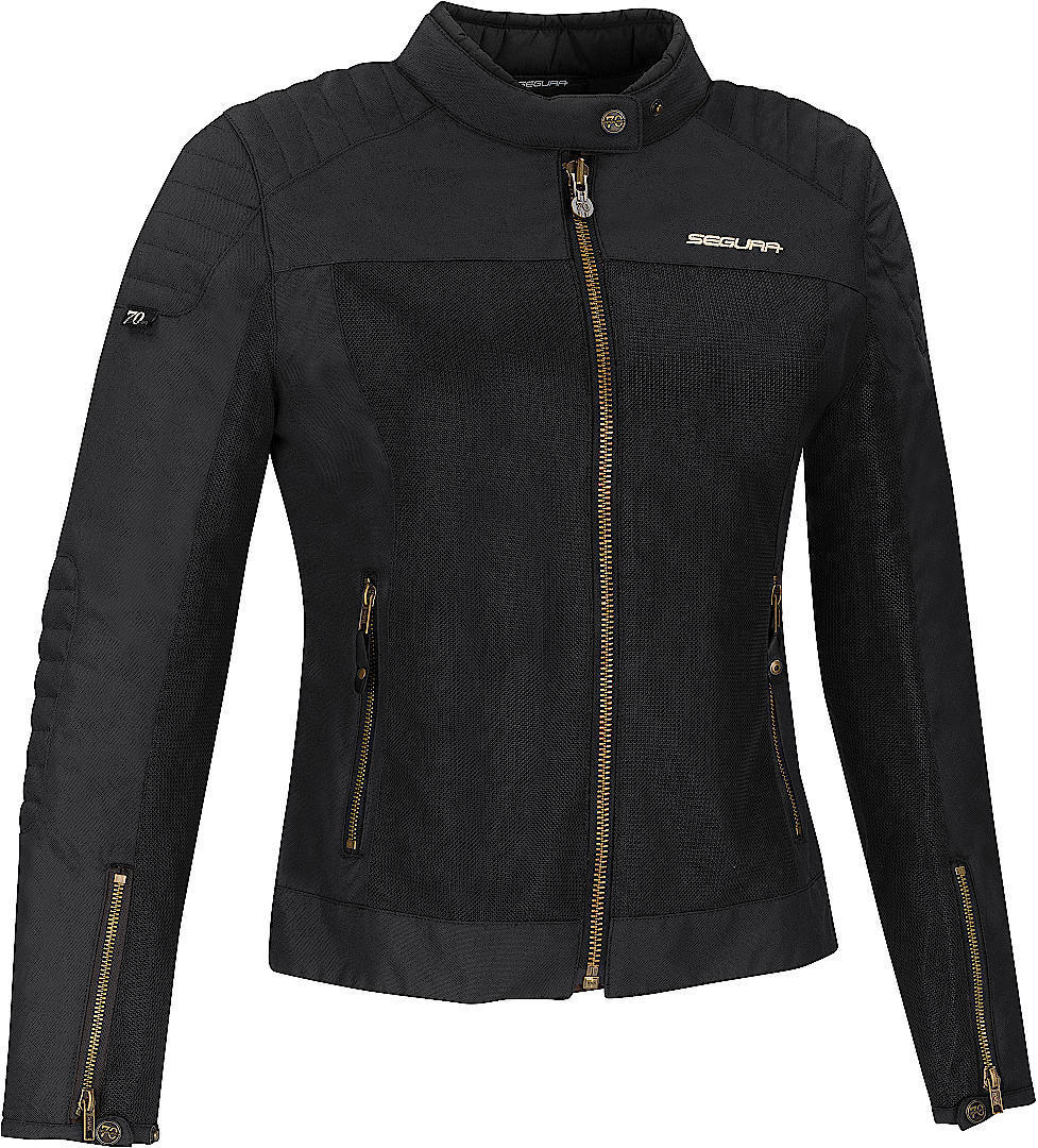  Segura Oskar Damen Motorrad Textiljacke, schwarz, Größe 36, schwarz, Größe 36