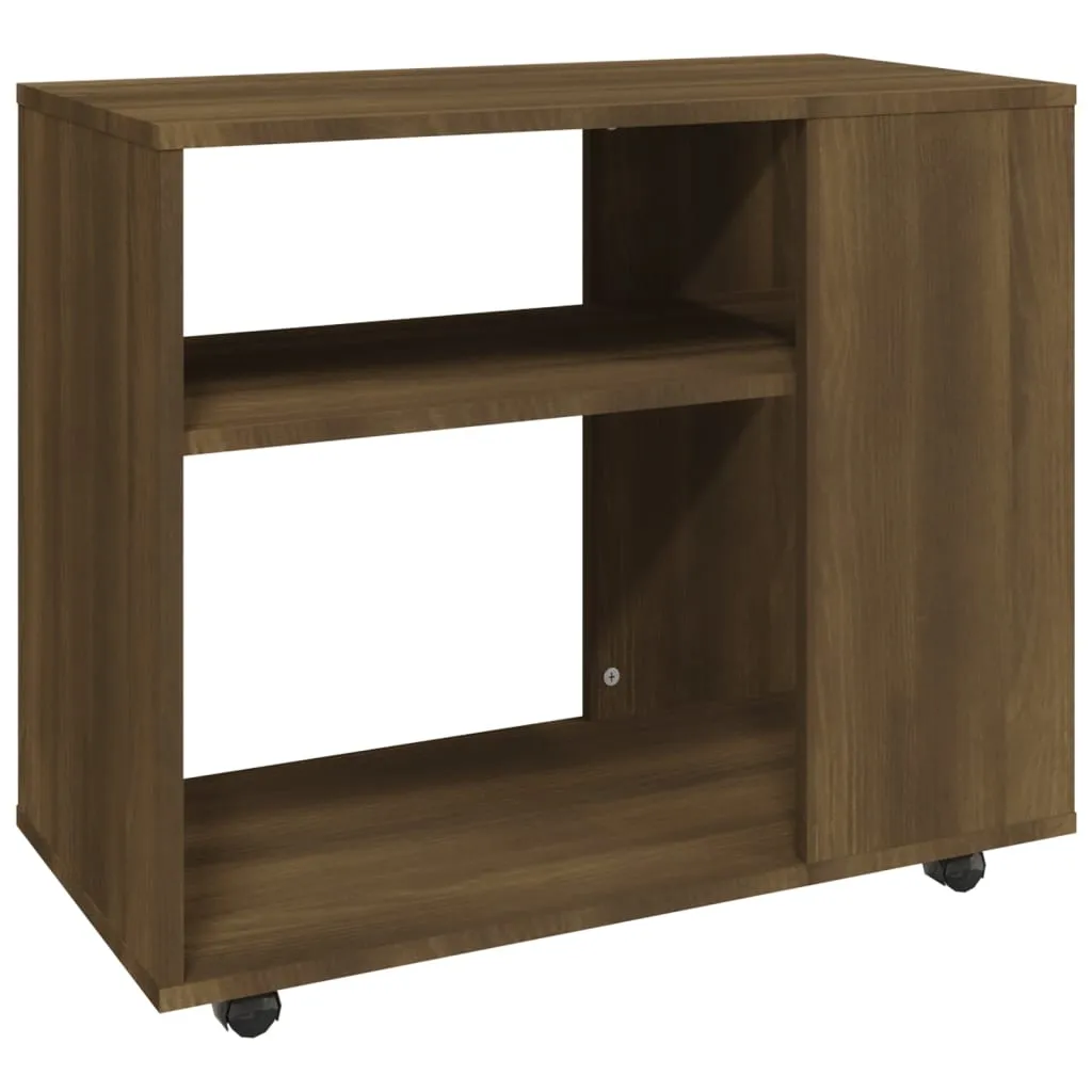 VidaXL Side Table Brown Oak 70x35x55 cm Engineered Wood