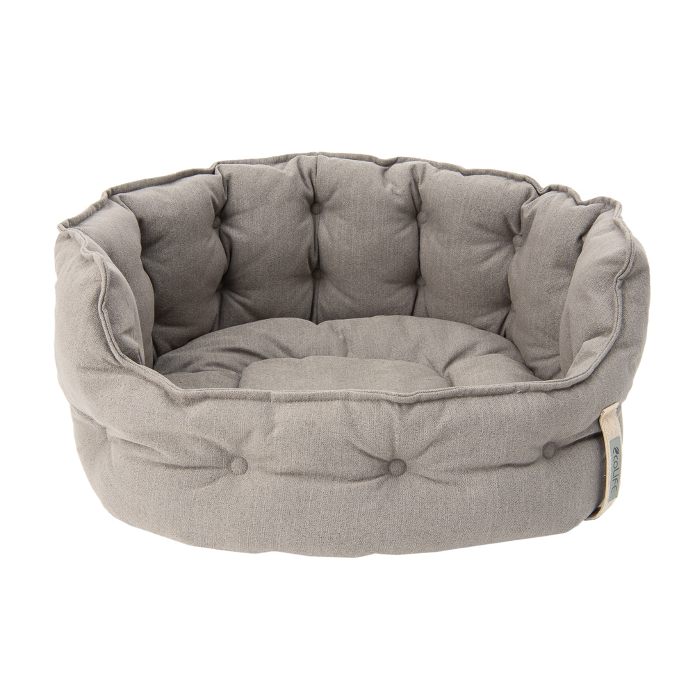 Zooplus Exclusive Cozy ecoLIFE Dog Bed Grey - 64 x 60 x 30 cm (L x W x H)
