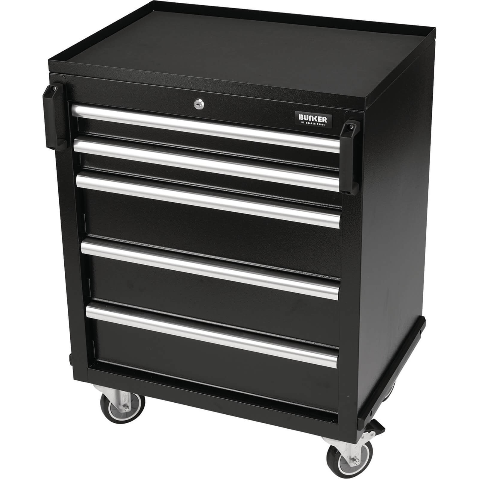  5 Drawer Modular Tool Roller Cabinet Black