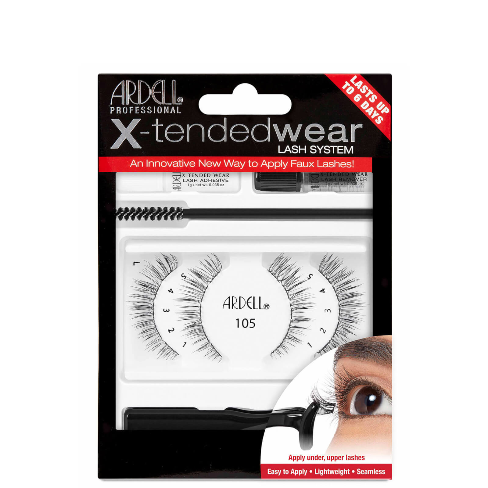 Ardell X-Tendedwear False Eyelash Kit - 105 (64102)