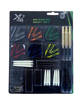 XQ Max 90 Piece Darts Accessory Kit - Includes 2 Sets Of Brass Barrels, 6 Sets Of Nylon Shafts, 6 Sets Of Flights, Flight Protector, 32 O-Rings|