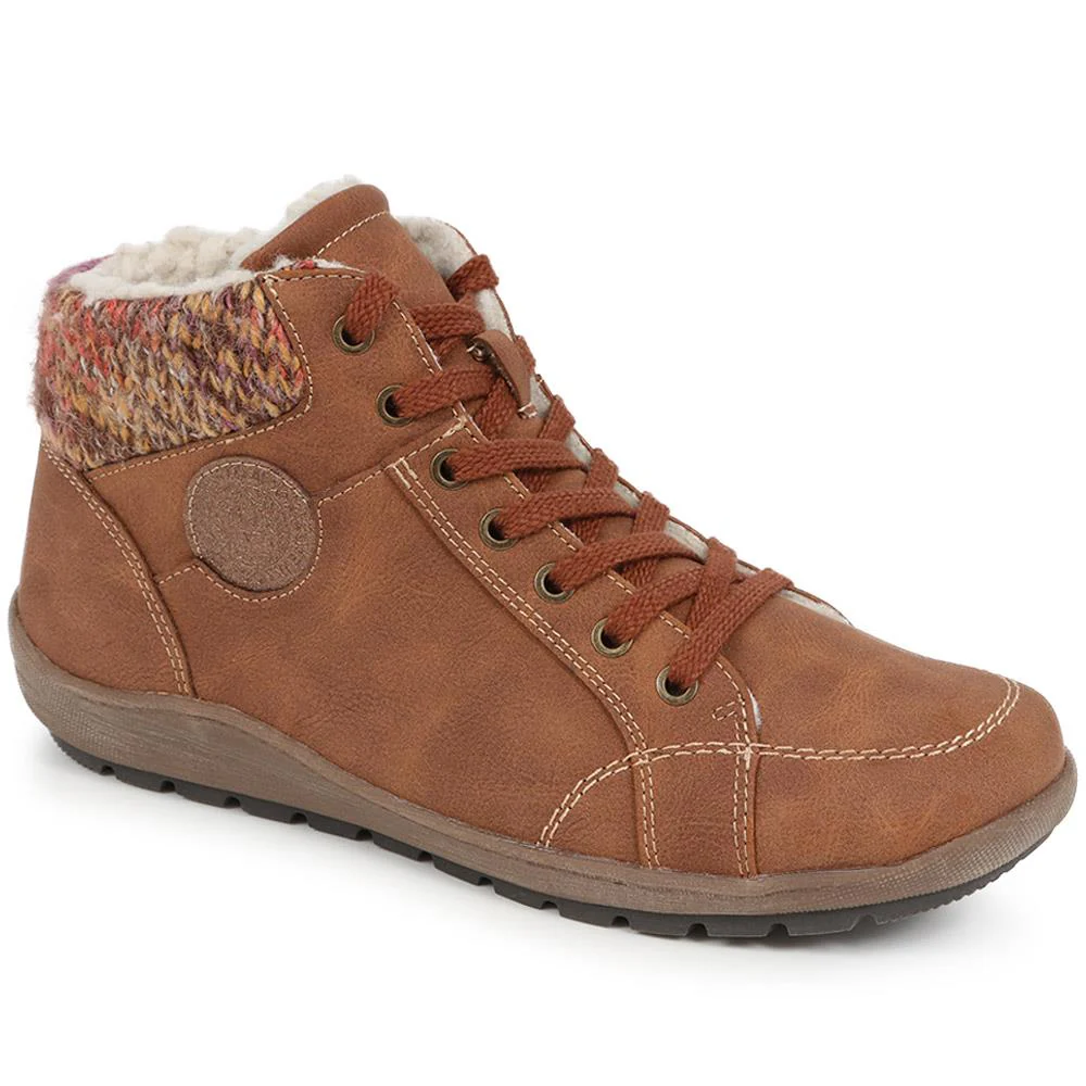 Pavers Lace-Up Ankle Boots