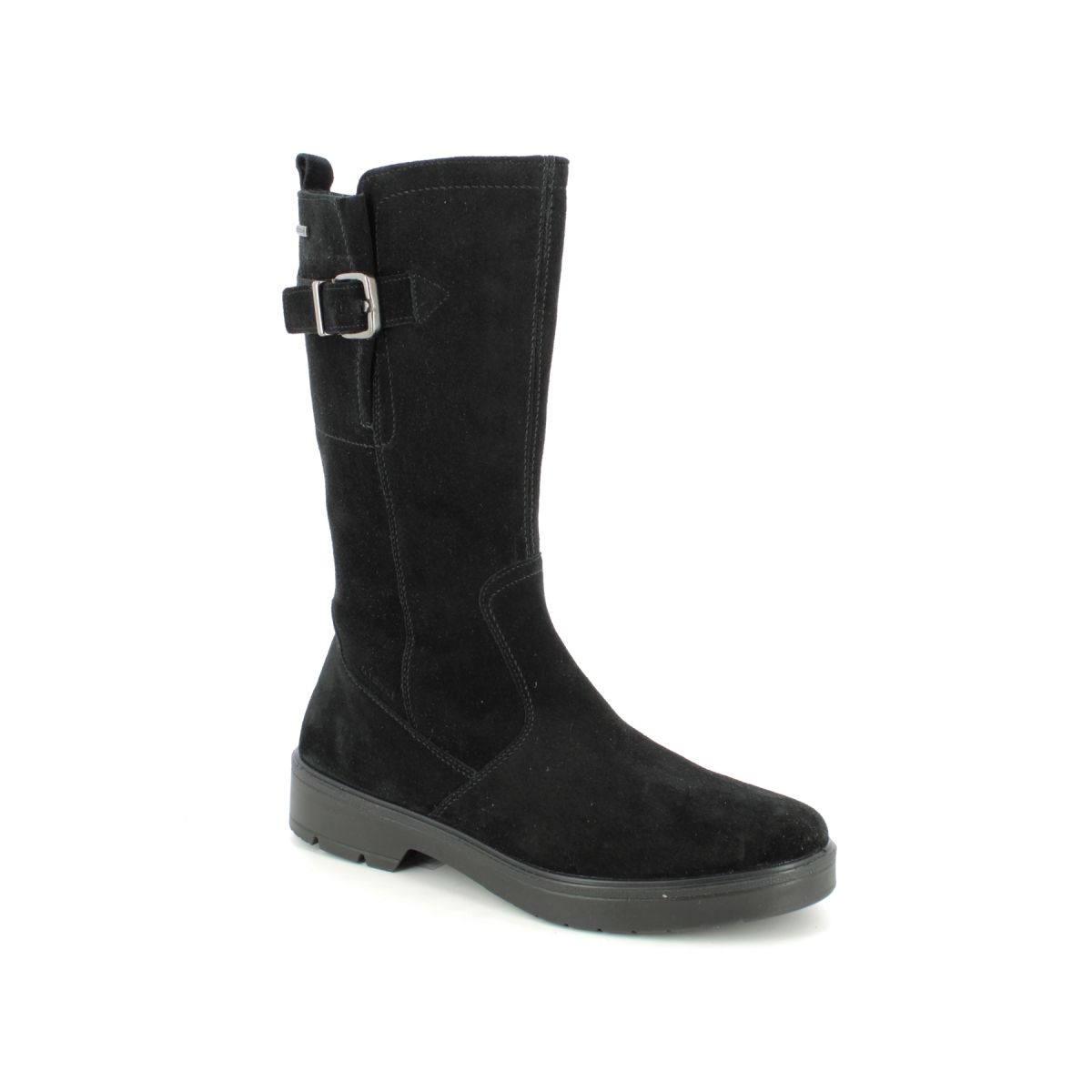 Legero 2000196-0000 Mystic Mid Gtx Black Suede Womens Mid Calf Boots