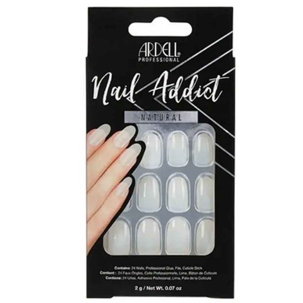 Ardell Nails Ardell Nail Addict Natural False Nails - Oval (24 Nails) (63821)