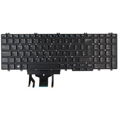 Dell Keyboard, English, 107 Keys, Backlit, M17IXF, BP - Approx 1-3...