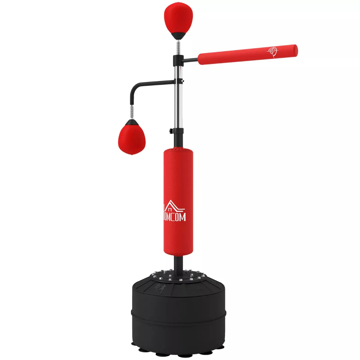 Homcom 3-in-1 Punching Bag with 2 Speedballs and 360 degrees Reflex Bar, none