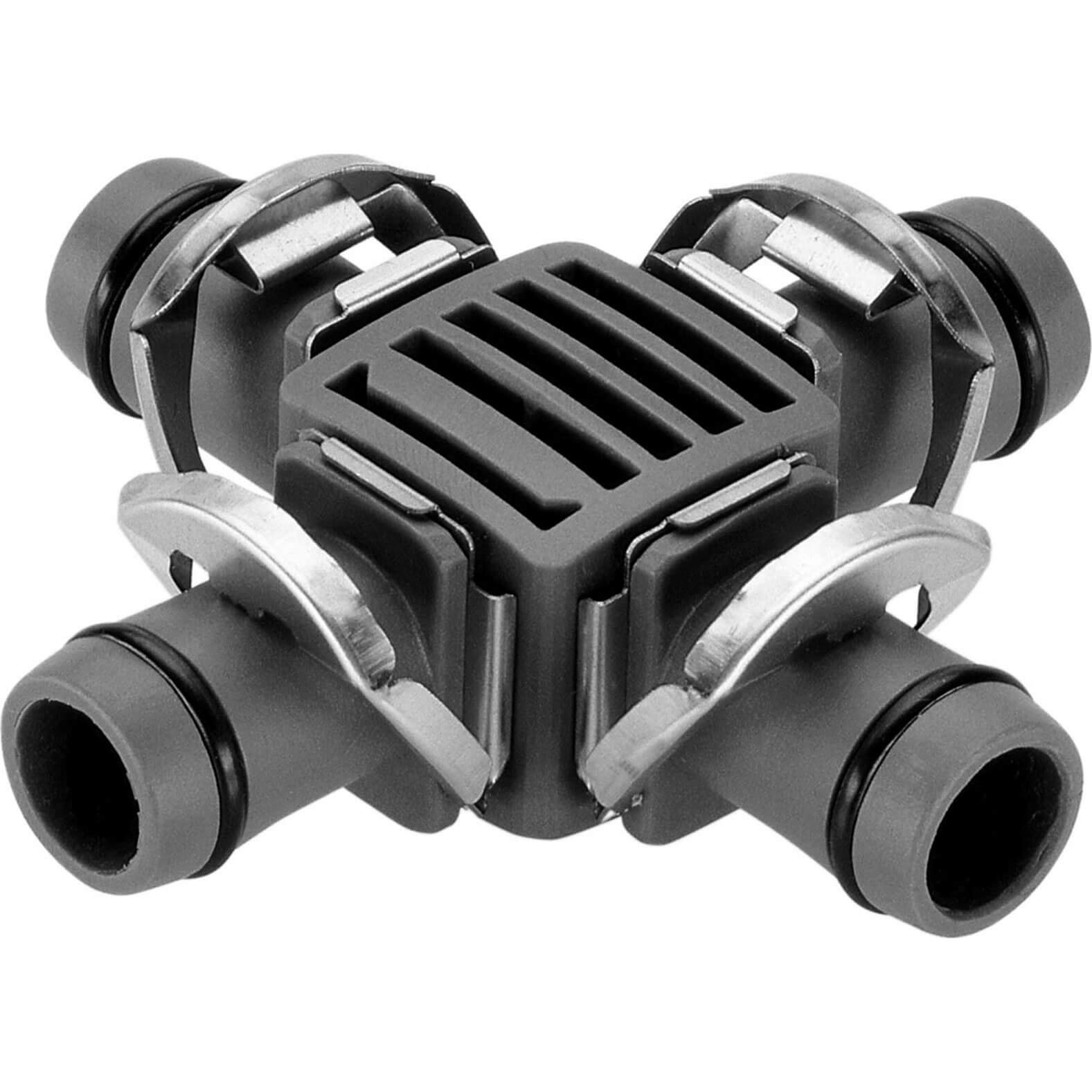 Gardena MICRO DRIP 4 Way Coupling 1/2" / 12.5mm Pack of 1