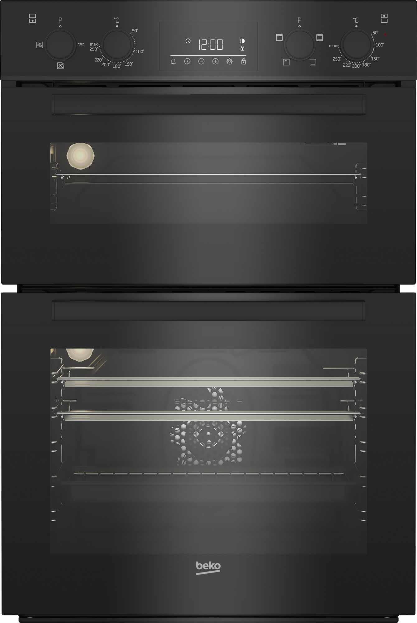 Beko RecycledNet® BBDF22300B Built In Electric Double Oven - Black - A/A Rated