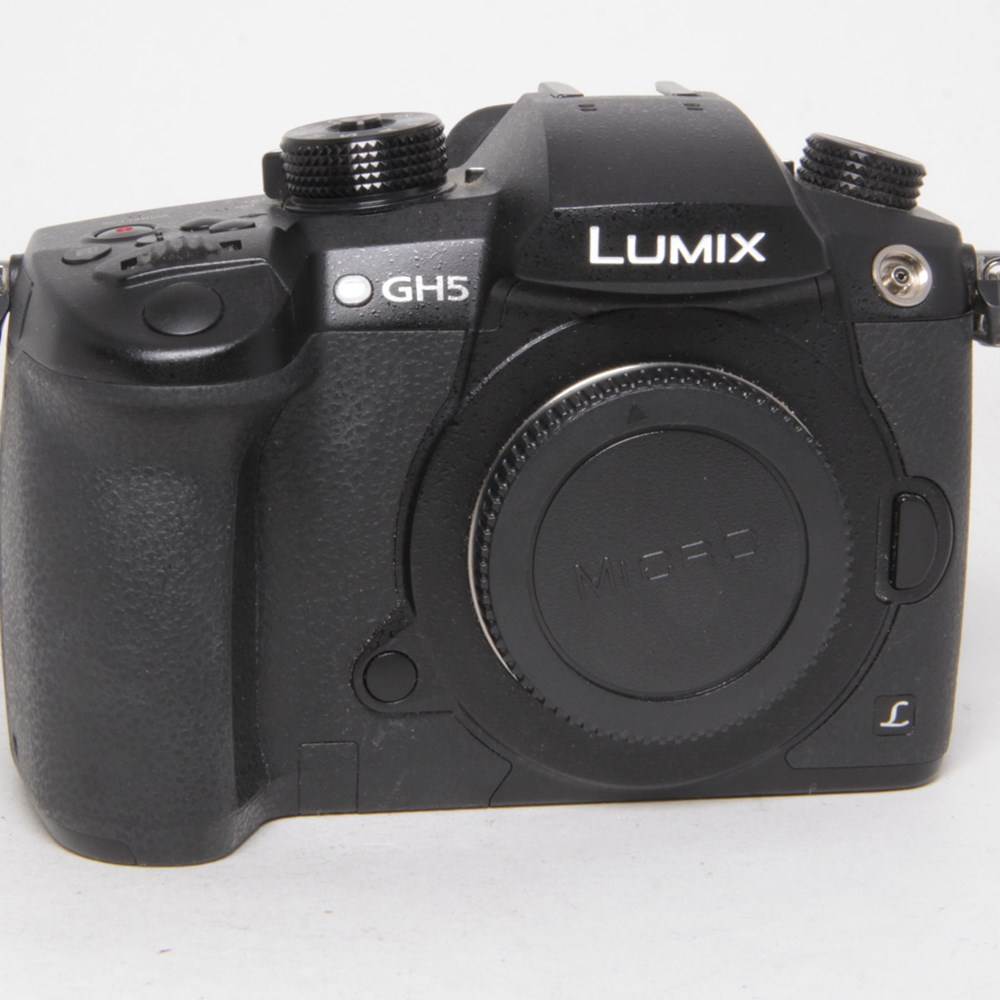 Panasonic Lumix DC-GH5 Compact System Camera, 4K UHD, 20.3MP, Wi-Fi, OLED Live Viewfinder, 3.2” LCD Vari-Angle Touch Screen, Body Only