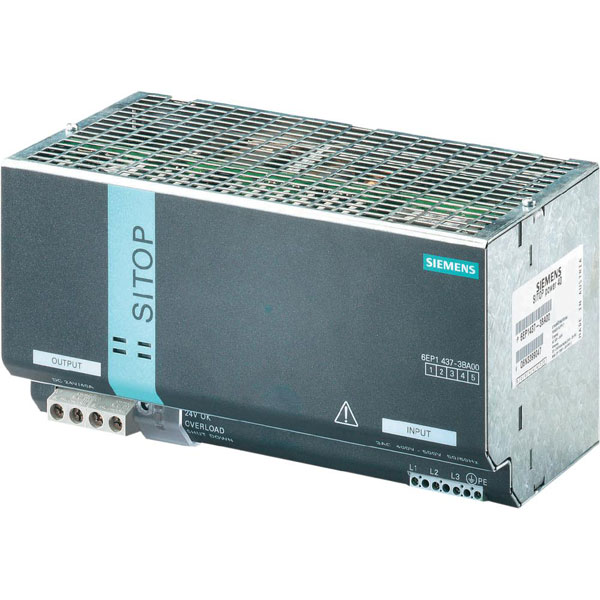 Siemens 6Ep1437-3Ba00 Power Supply, Ac-Dc, 24V, 40A