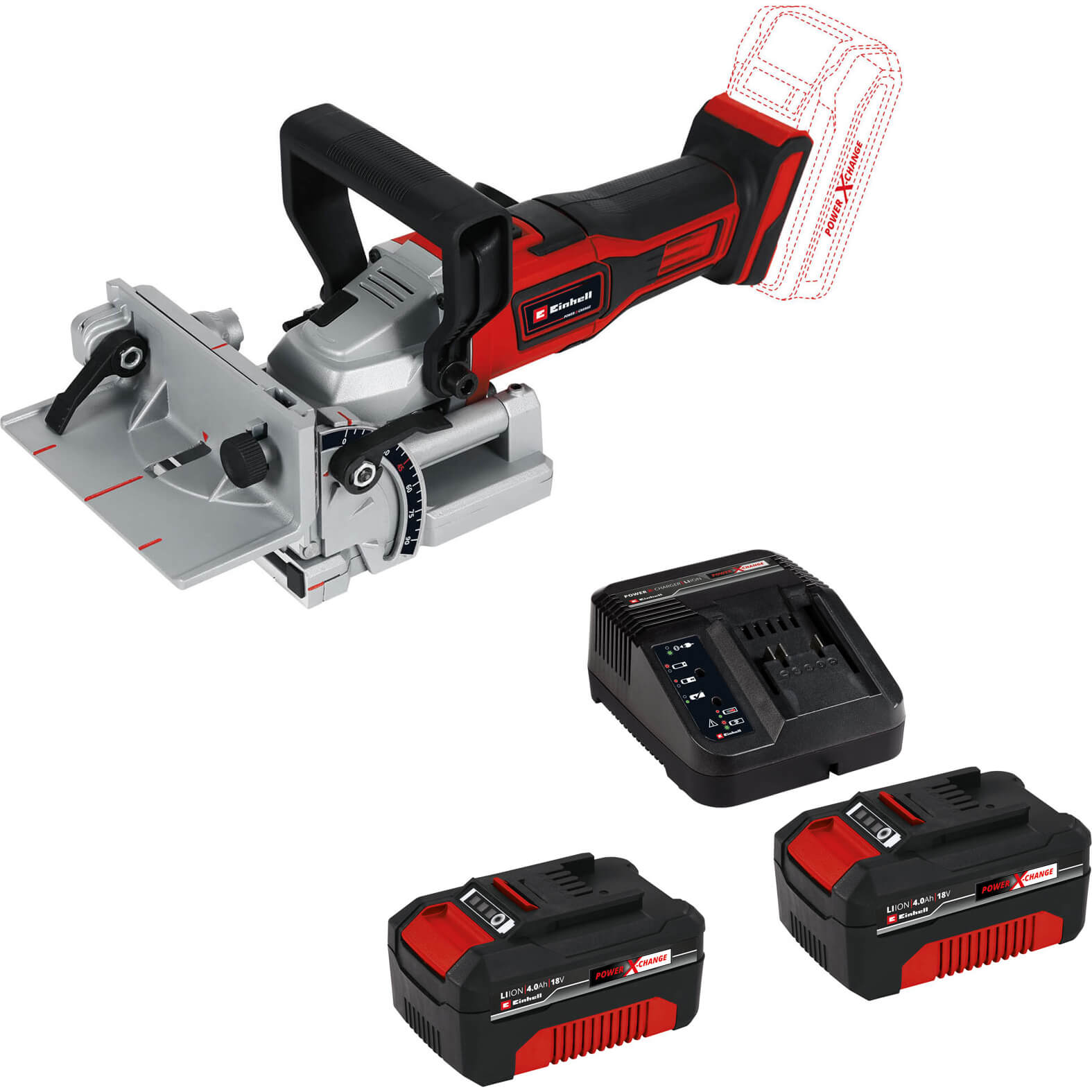 Einhell TE-BJ 18 Li 18v Cordless Biscuit Jointer 2 x 4ah Li-ion Charger No Case