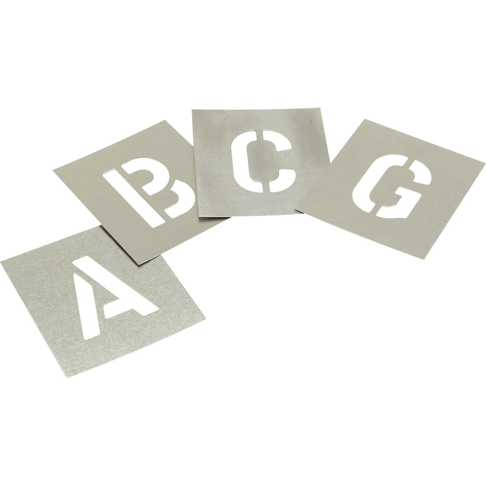 Stencils 27 Piece Zinc Letter Stencil Set 3"