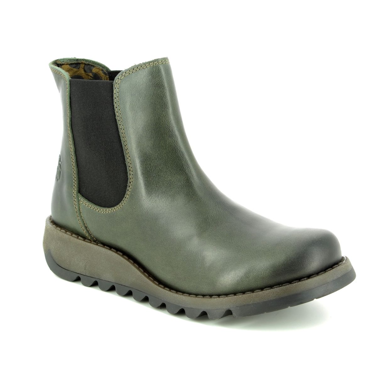 Fly London P143195 Salv Diesel Leather Womens Ankle Boots