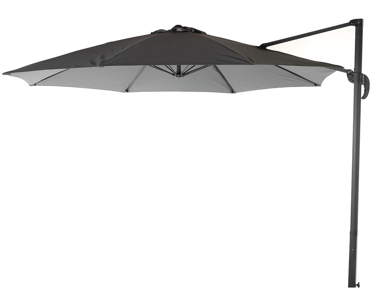 Rattan Direct Rotating Cantilever Parasol in Grey - No Base