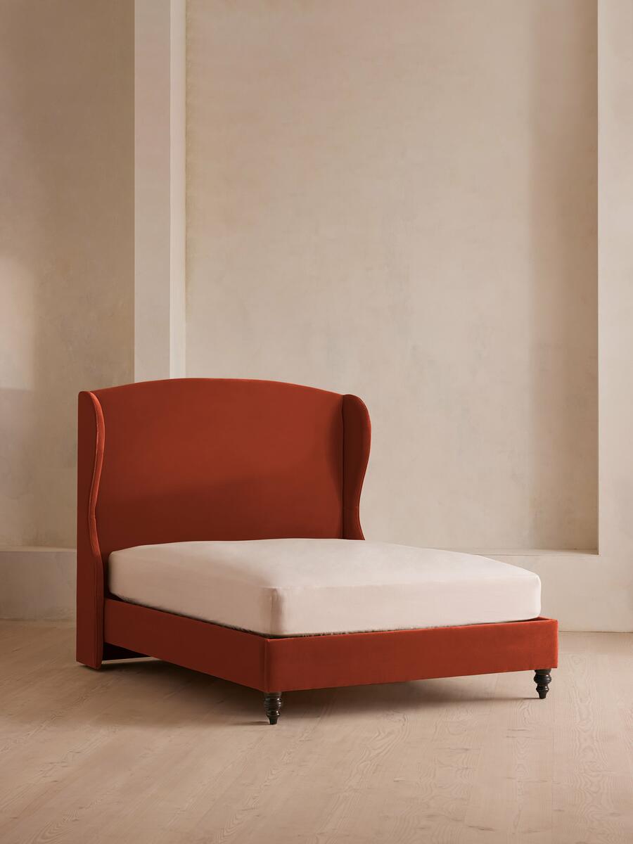Soho Home Rivas Bed, Double, Velvet Rust