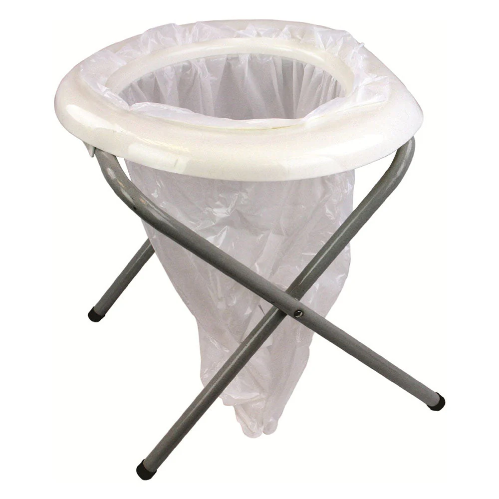 Pro-Force Highlander Portable Toilet And Refill Pack - toilet portable camping white