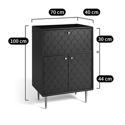 La Redoute Interieurs Luxore Pine Bar Cabinet by La Redoute