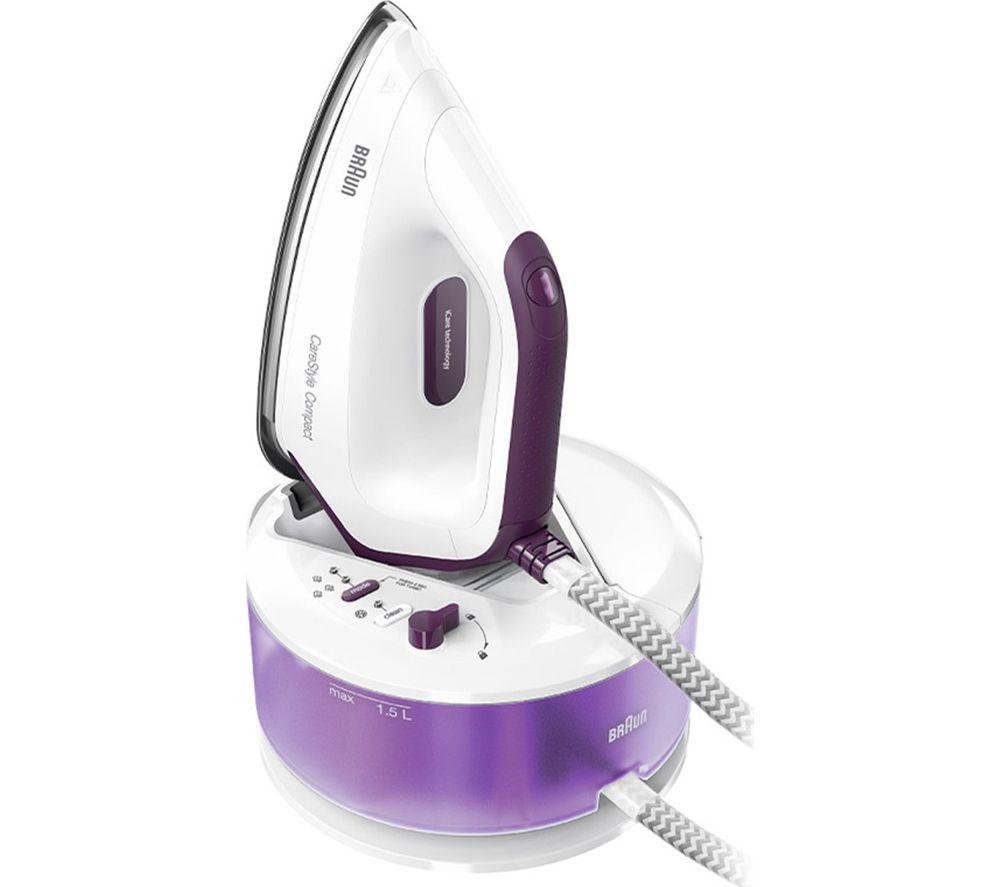 Braun CareStyle Compact IS2144.VI Steam Generator Iron - White & Purple
