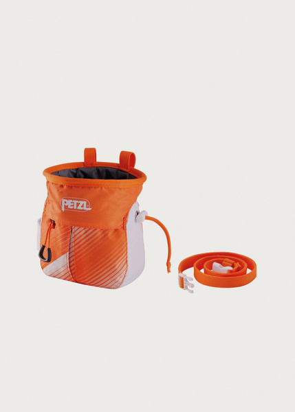 Petzl Sakapoche Chalk Bag - Orange/White