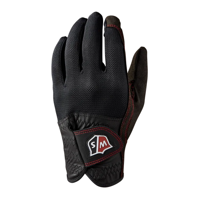 Wilson Staff Rain Golf Gloves - Pair, Mens, Pair, Large, Black  | Online Golf