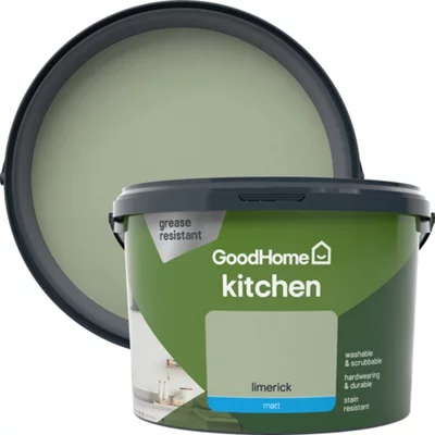 GoodHome Kitchen Limerick Matt Emulsion Paint, 2.5L