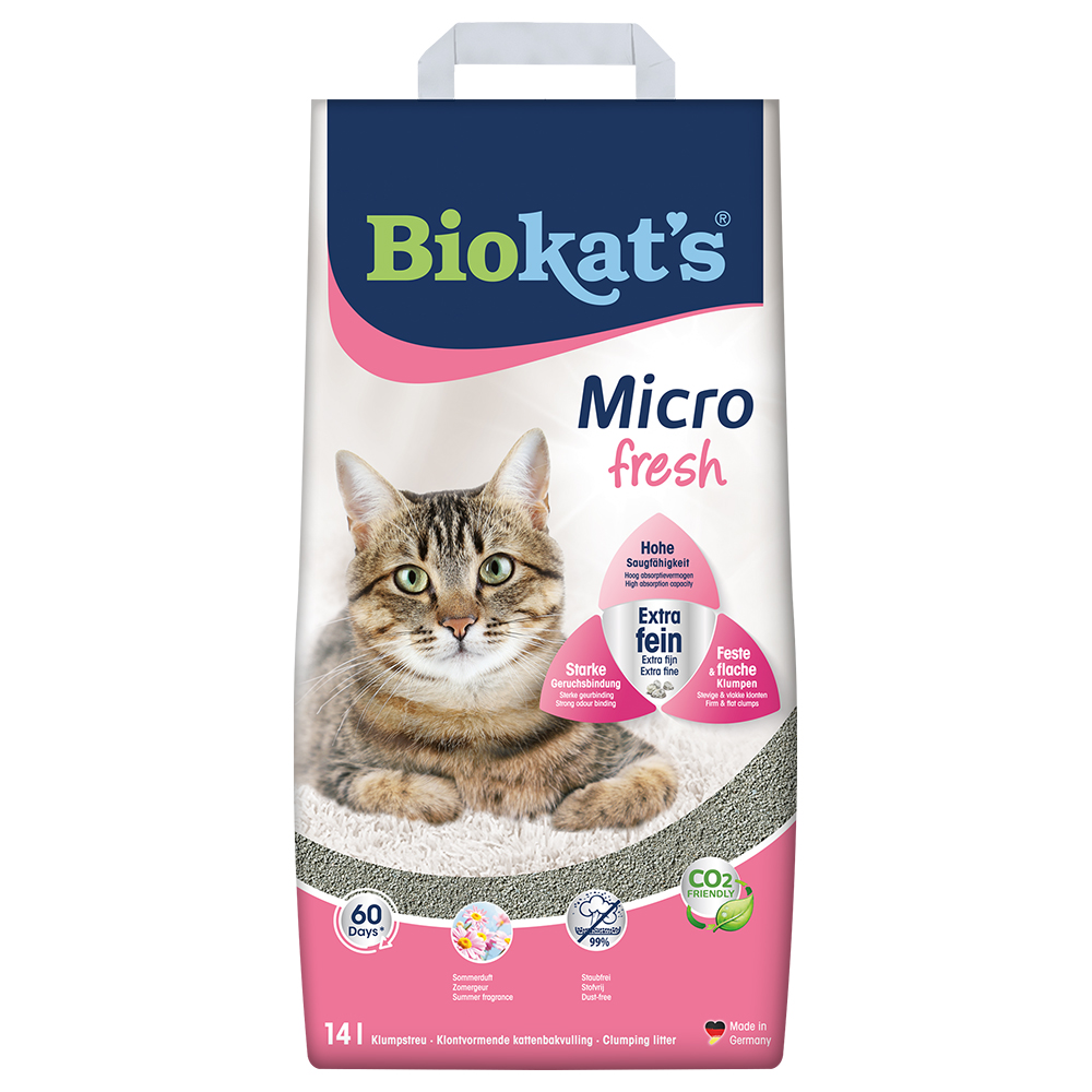 Biokat's Micro Fresh Cat Litter - Economy Pack: 2 x 14l