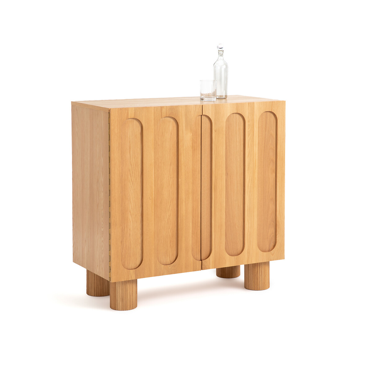 La Redoute Interieurs Cannelo Oak Veneered Bar Storage Cabinet by La Redoute