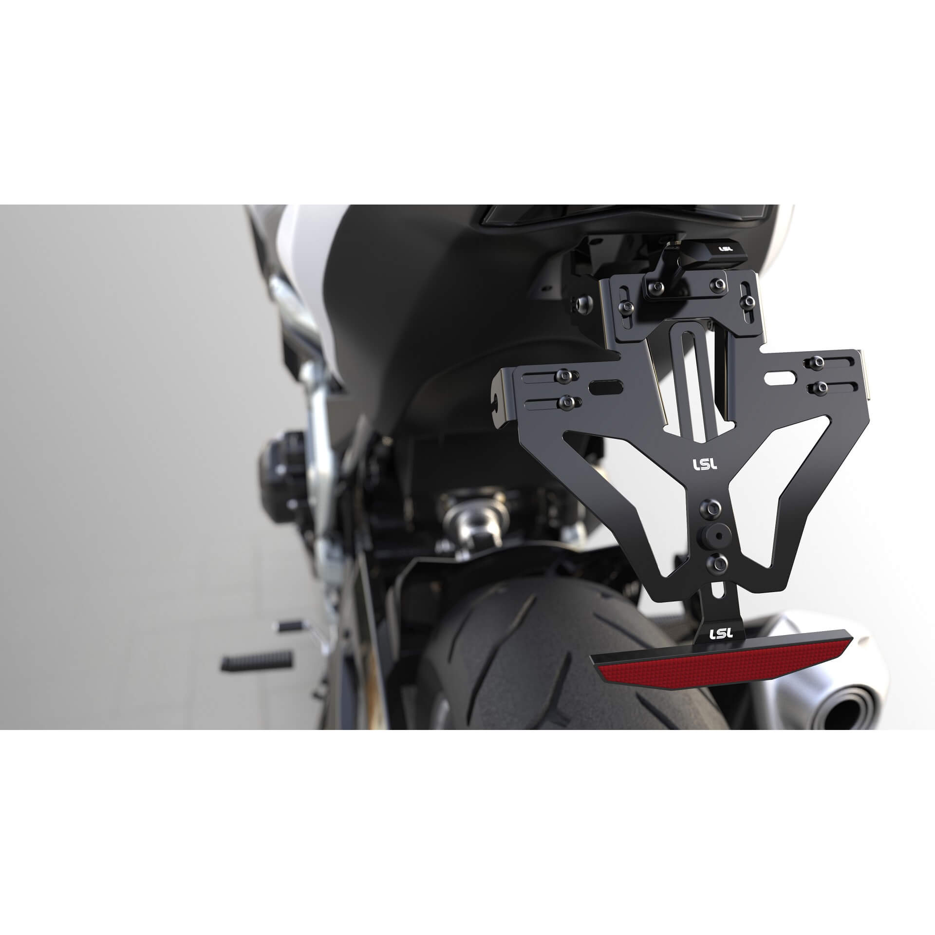  Lsl Mantis-rs Pro Per Yamaha Mt-125 20-, Inclusa La Luce Della Targa, Nero