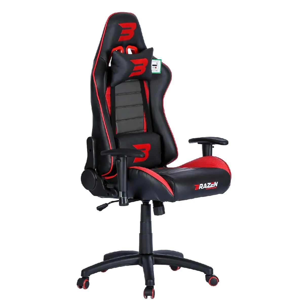 BraZen Gaming Chairs BraZen Sentinel Elite PC Gaming Chair black,blue,gray,green,red,white,yellow