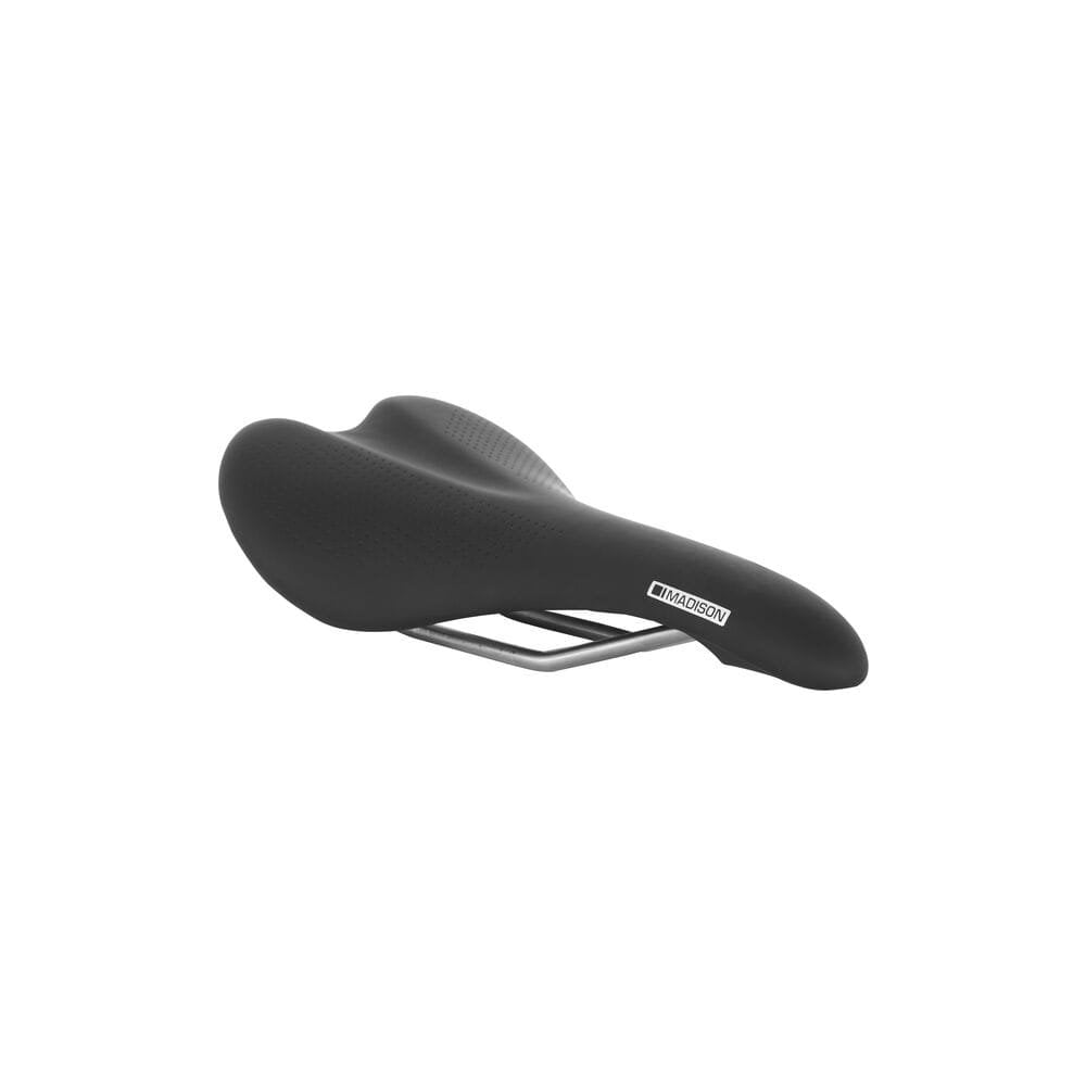 Madison Saddles - Flux Switch Alloy Titanium Rail Saddle Black 142 mm