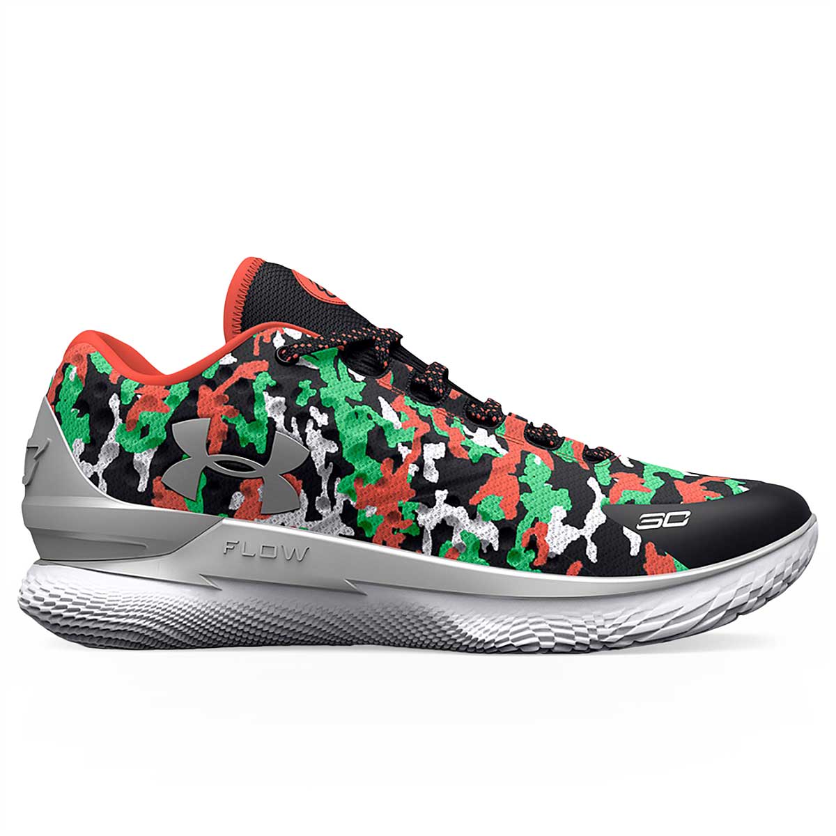 Under Armour Curry 1 Low Flotro, Black / Antifreeze / After Burn, size: 12, Unisex, Basketball Performance Mid, 3025632-001