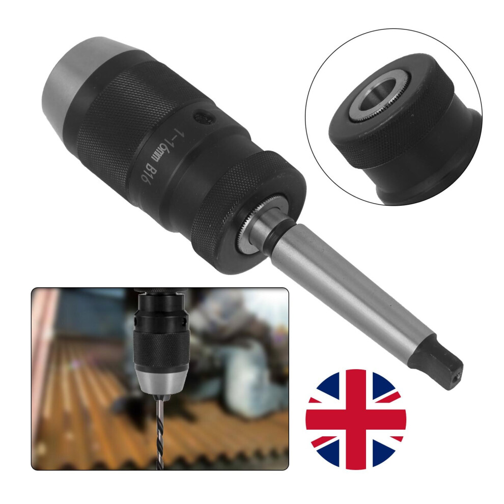 Unbranded Self Tighten Keyless Integrated Drill Chucks MT2-B16+1-16mm B16