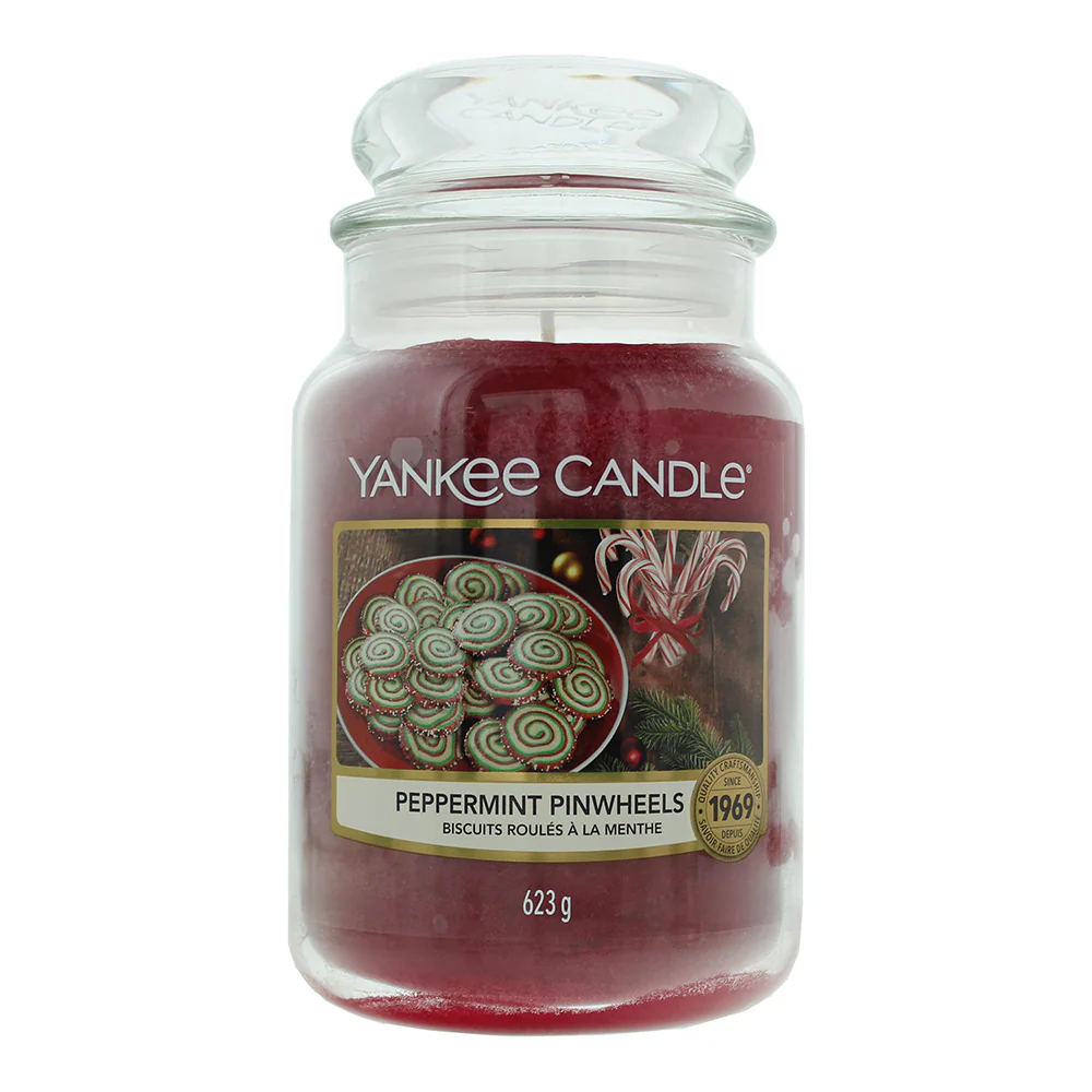 Yankee Candle Original Jar Candles Large Peppermint Pinwheels 623g