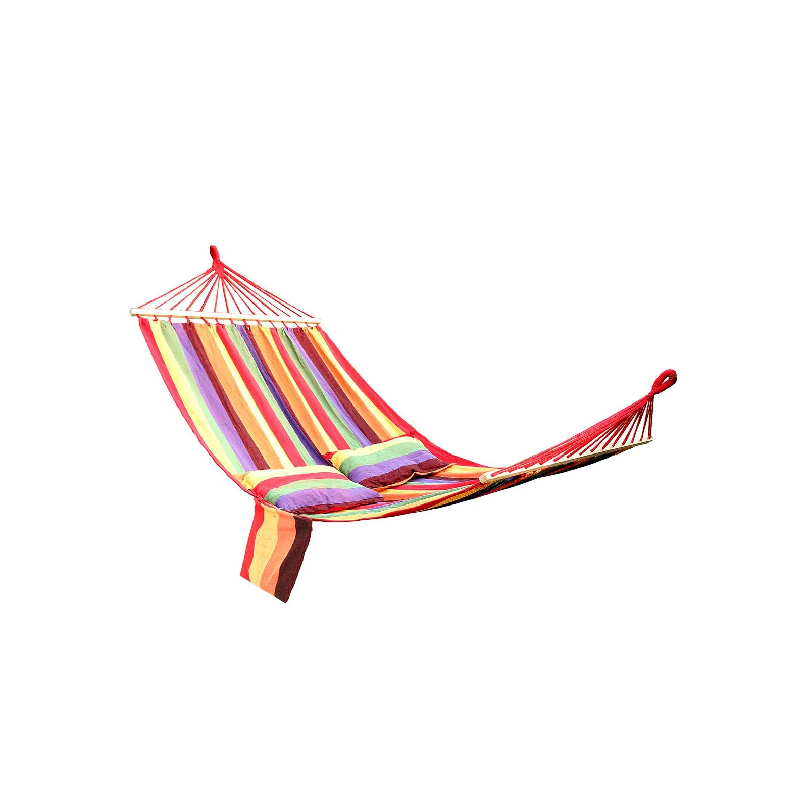 SONGMICS Hammock with Two Pillows, Colorful